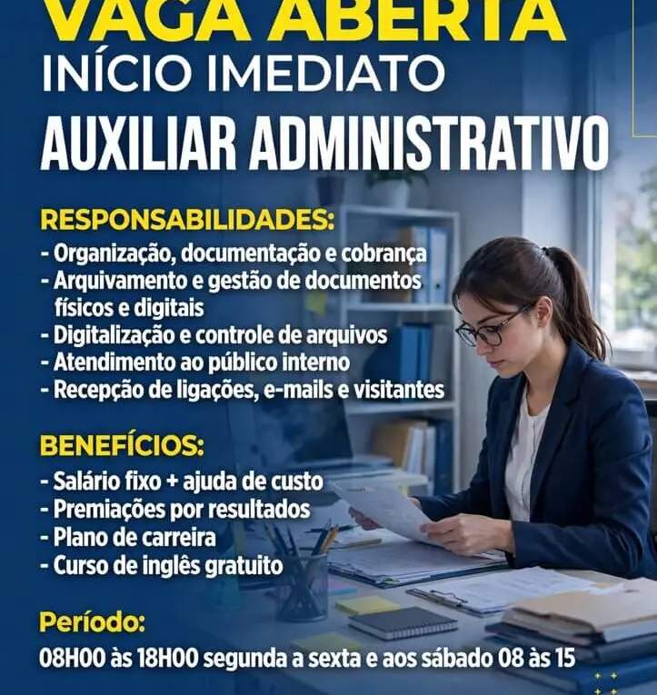 Vaga Newcastle Idiomas em Campinas Auxiliar Administrativo