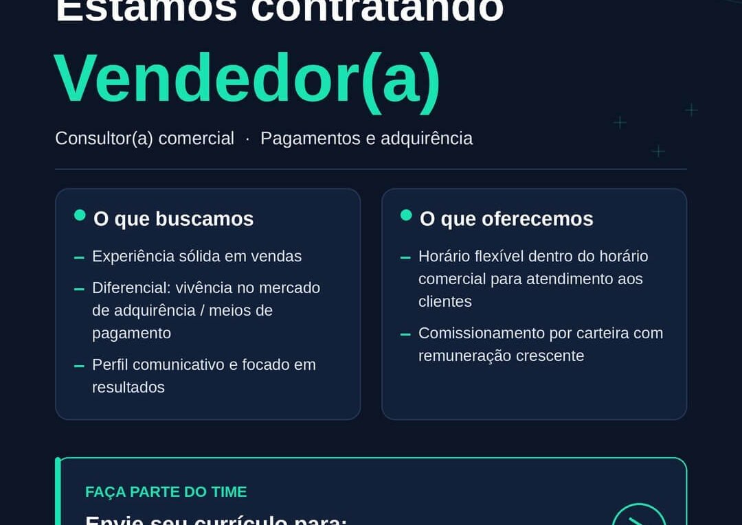 Vaga consultor comercial Campinas DLZ Soluções