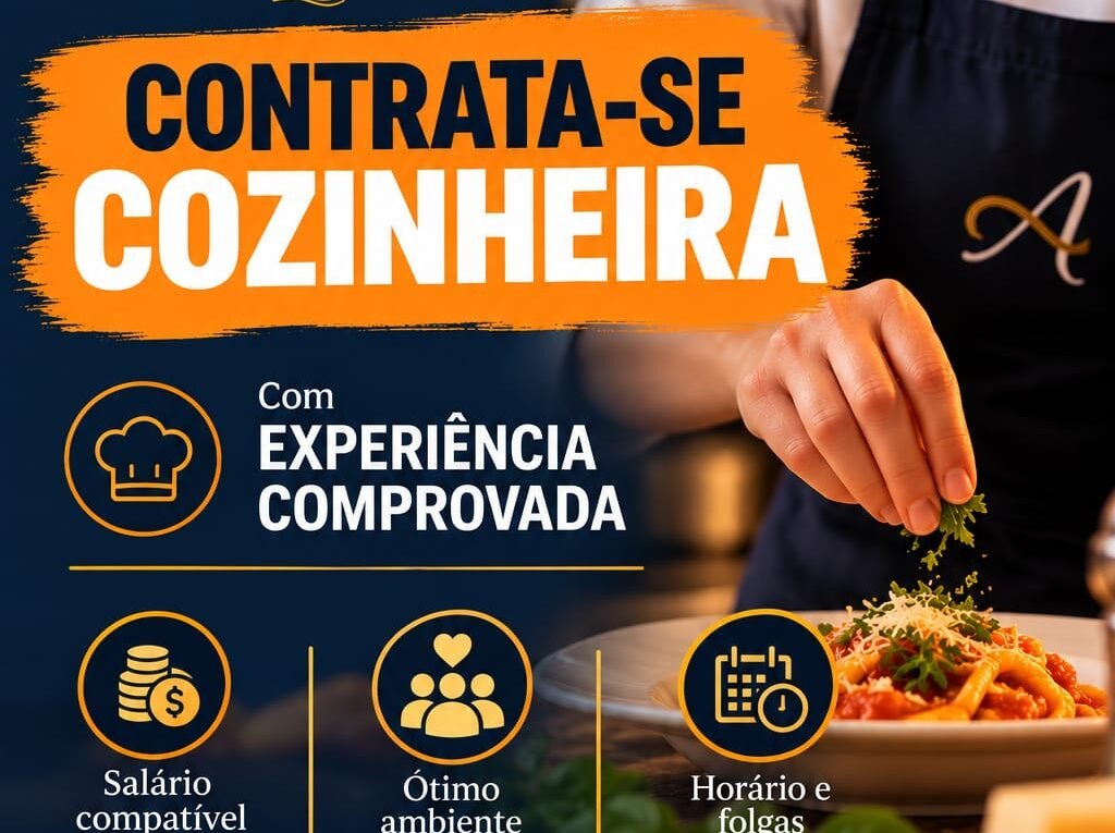Dona Annita Contrata Cozinheira com Experiência Comprovada em Sumaré e Nova Odessa